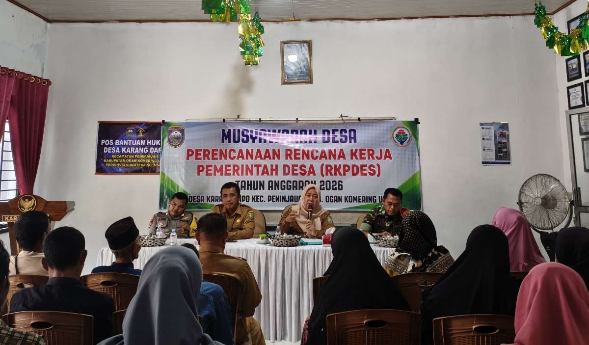 Sebagai Pionir, Desa Karang Dapo Gelar Musdes RKPDes