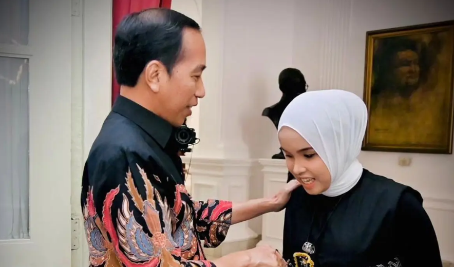 Ini Permintaan Putri Ariani  Saat Bertemu Presiden Jokowidodo di Istana Negara