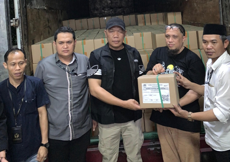 Bawaslu Palembang Awasi Pendistribusian Logistik Surat Suara