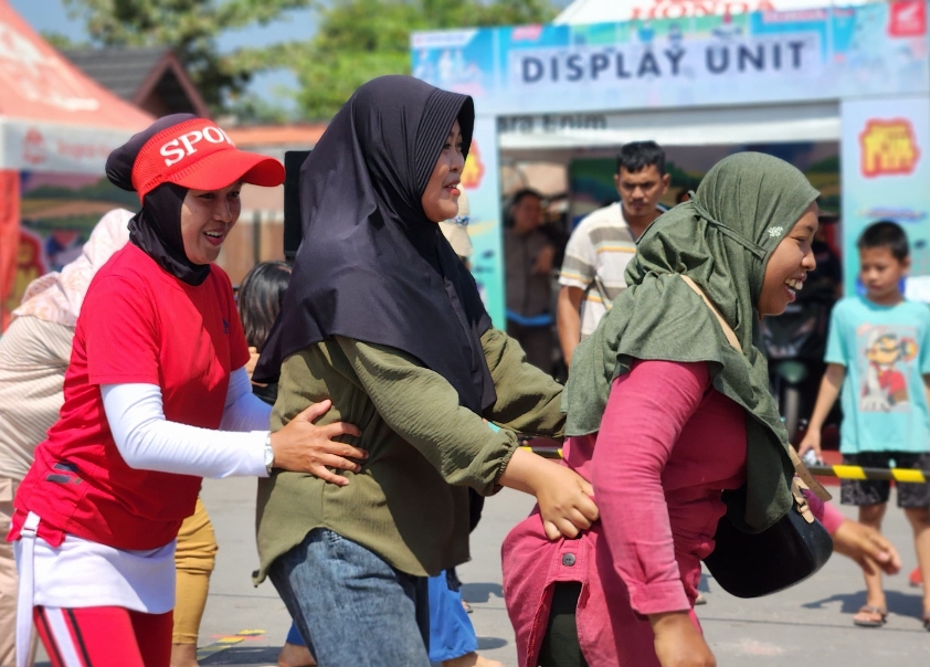 Astra Motor Sumsel Sambangi Muara Enim, Rayakan Kemerdekaan HUT RI ke-79 Gelar Honda Fun Fest