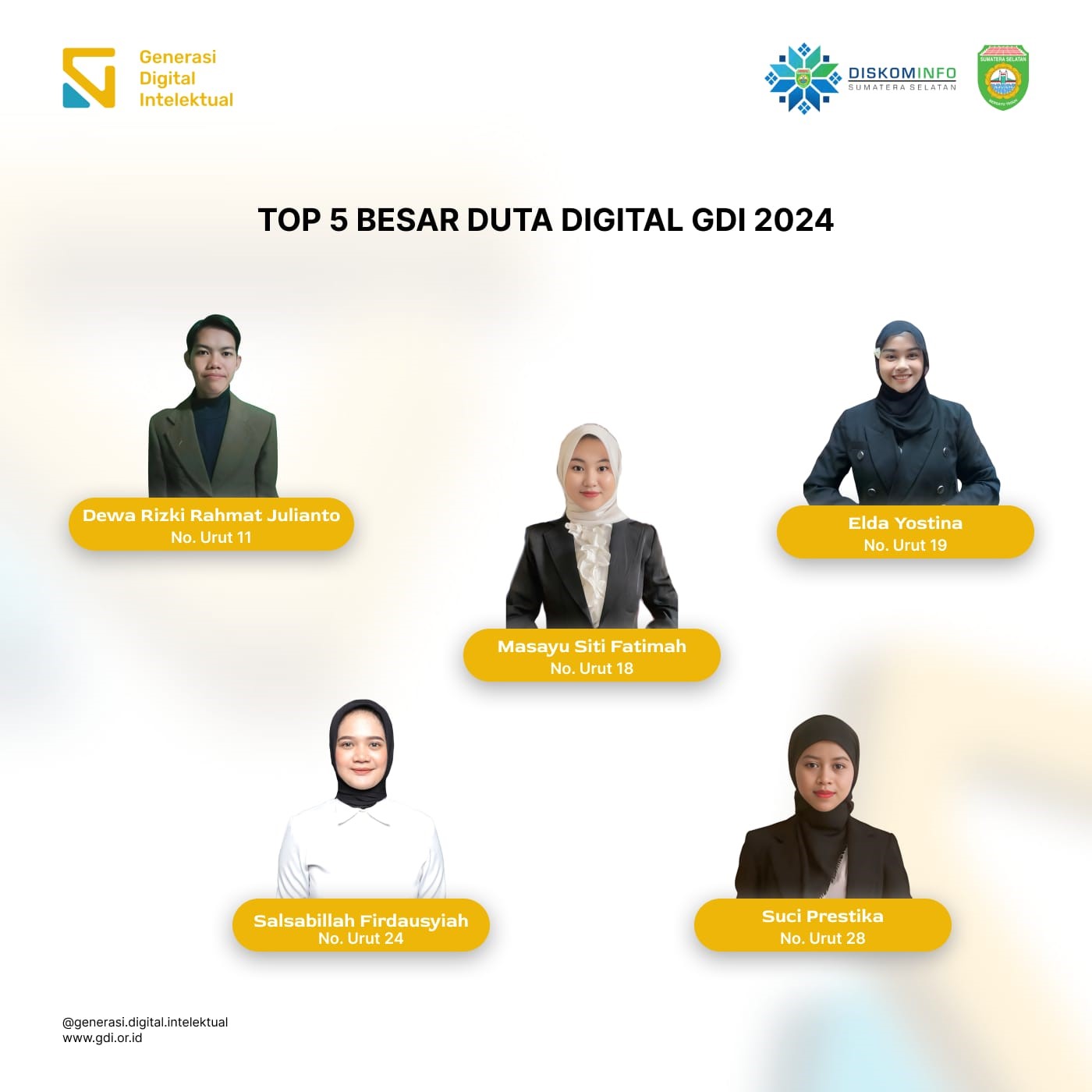 Top 5 Besar Duta Digital GDI 2024 Siap Beraksi  di Grand Final Pekan Depan