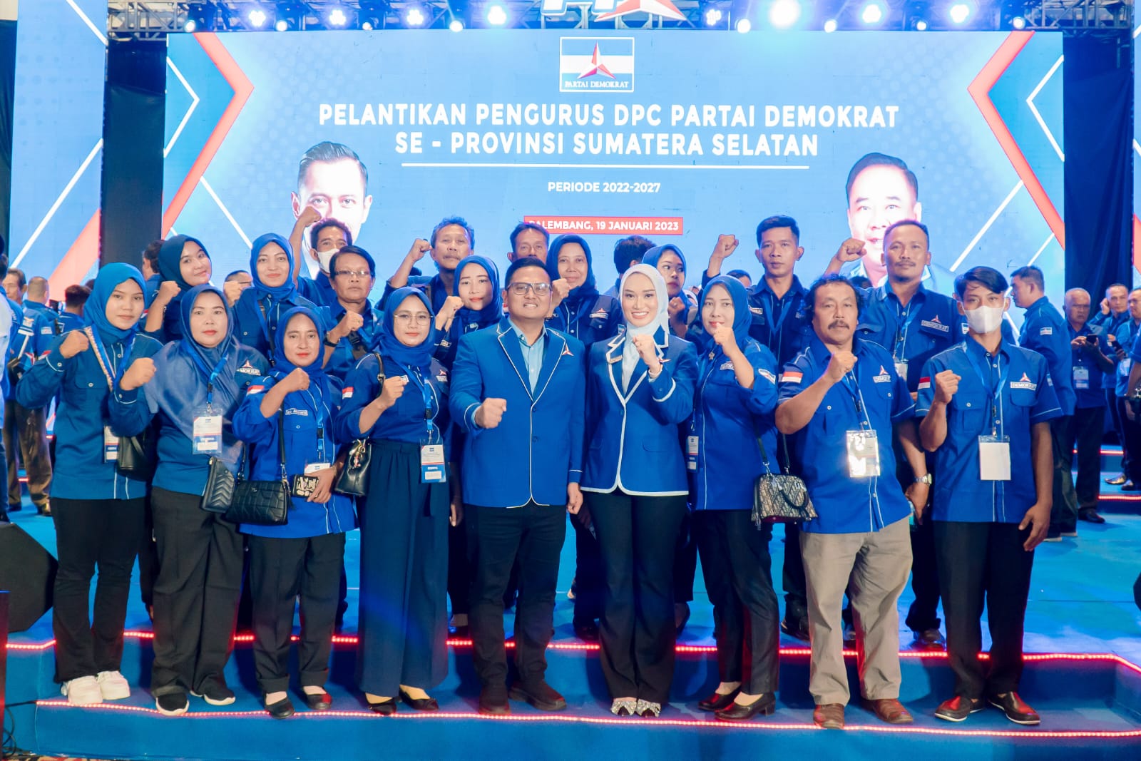 AHY Resmi Lantik Azmi Shofix,  Ini Sejumlah Program DPC Demokrat OKU Timur 