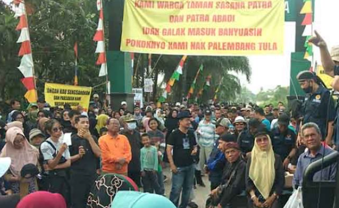 Konflik Tapal Batas Palembang-Banyuasin Kian Panas, 3000 Warga Ancam Golput