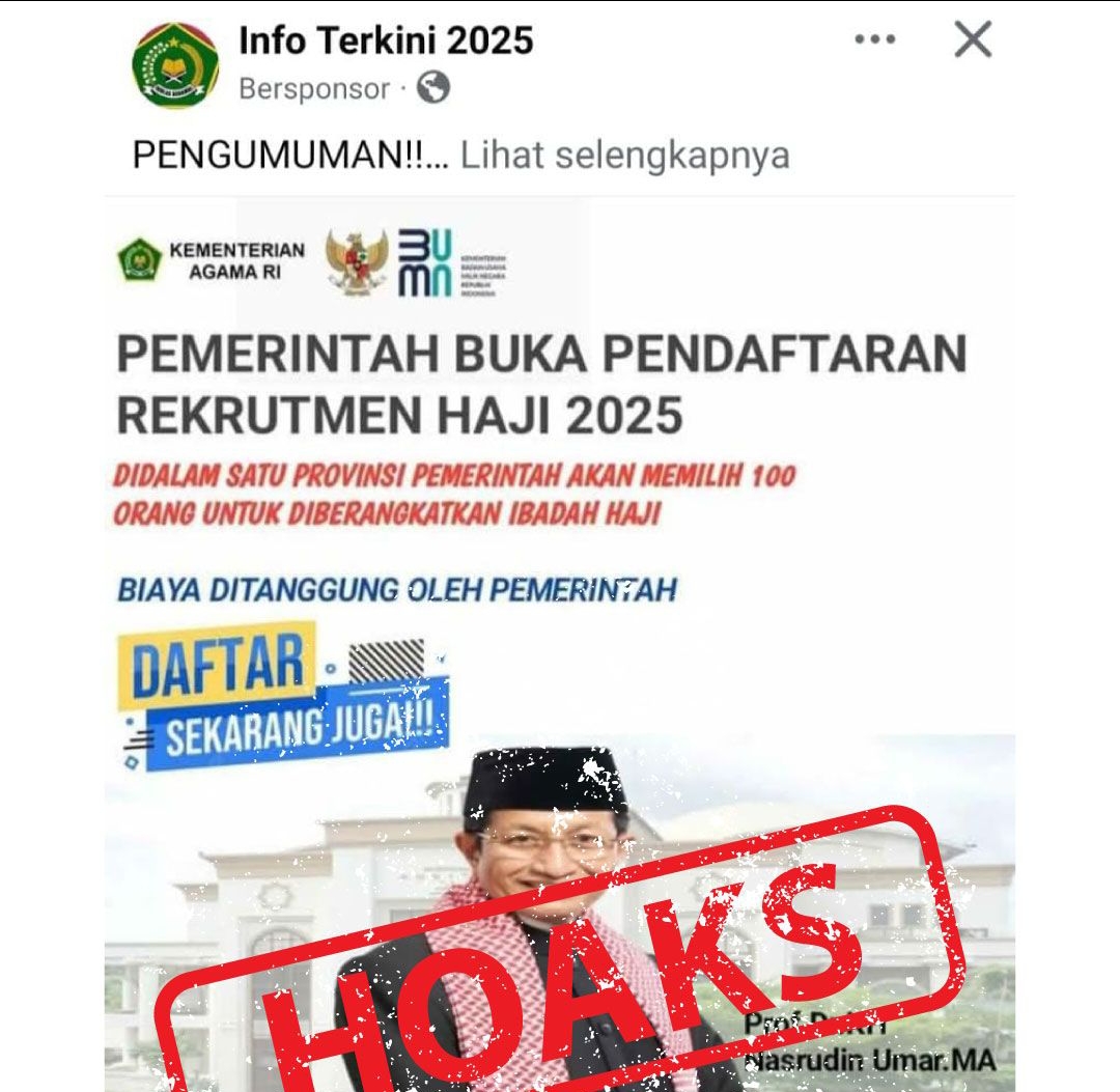 Marak Hoaks Loker Petugas Haji, Biro HKP Kemenang Imbau Waspada Akun Facebook Ini