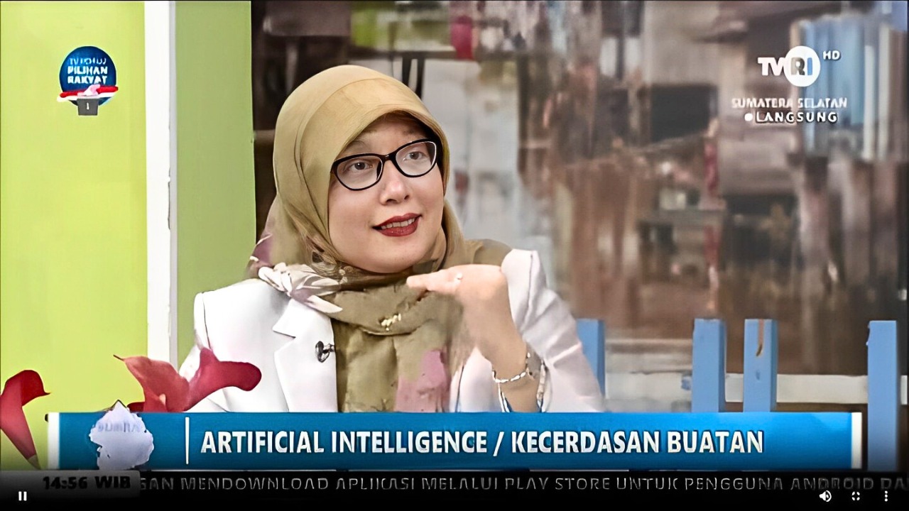 Dr Yesi Novaria Kunang ST MKom jadi Narsum Bahas Dampak Artificial Intelligence