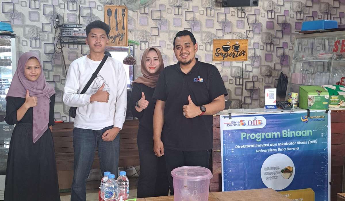 DIIB Universitas Bina Darma Lakukan Monitoring Warung Simpang Family