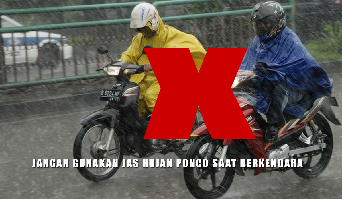 Bahaya! Jangan Pilih Jas Hujan Ponco Saat Berkendar, Lebih Baik Gunakan Setelan, Ini Alasannya