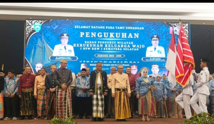 Pengukuhan BPW KKW Sumsel, Rangkul Perantau Wajo di Sumsel