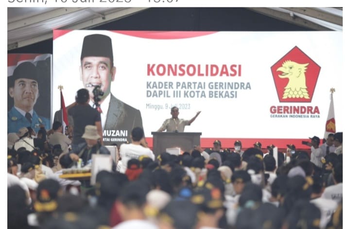 Gerindra Intruksikan Kader Menangkan Prabowo Dengan Santun di Pilpres 2024