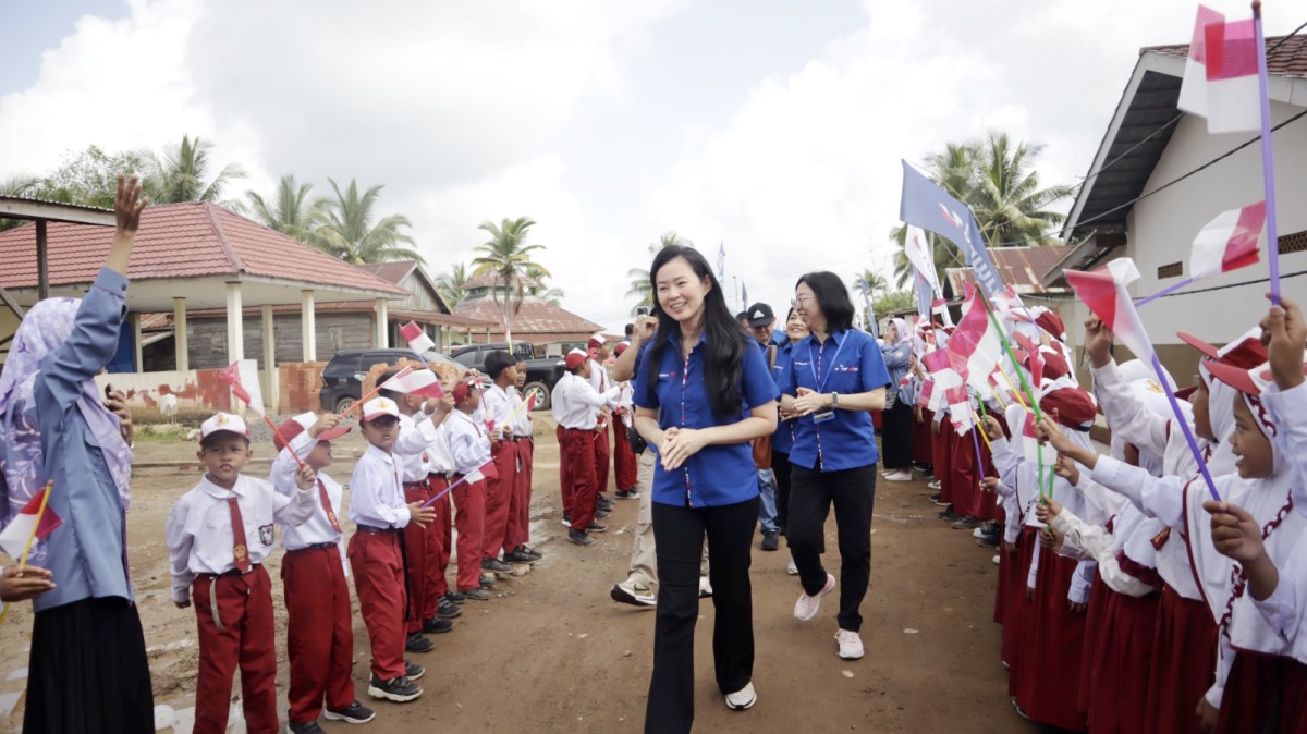 Satu-satunya Perusahaan Swasta, Thamrin Group Beri Bantuan CSR Pendidikan ke SDN 15 Tanjung Lago Banyuasin