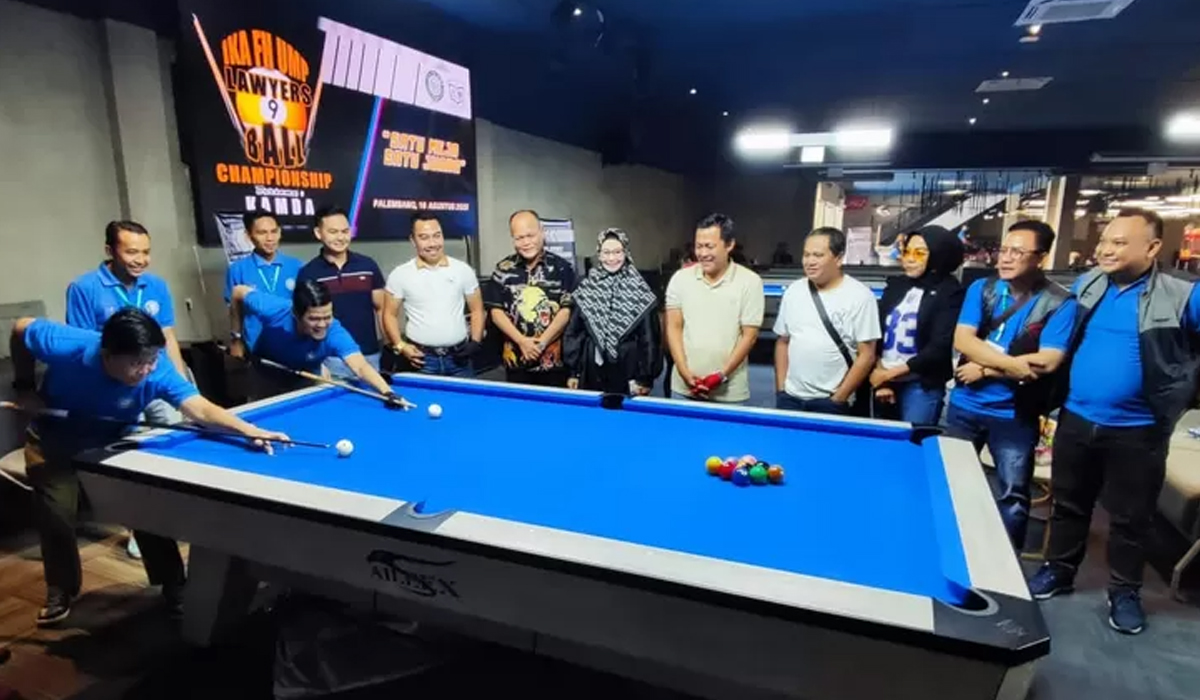 64 Advokat se Sumsel Adu Skill di Turnamen Biliar IKA FH UMP Lawyers 9 Ball Championship