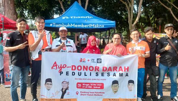 Yuk Intip Keseruan, PKS, Komunitas Area 51 Palembang Aksi  Donor Darah bersama PMI Palembang