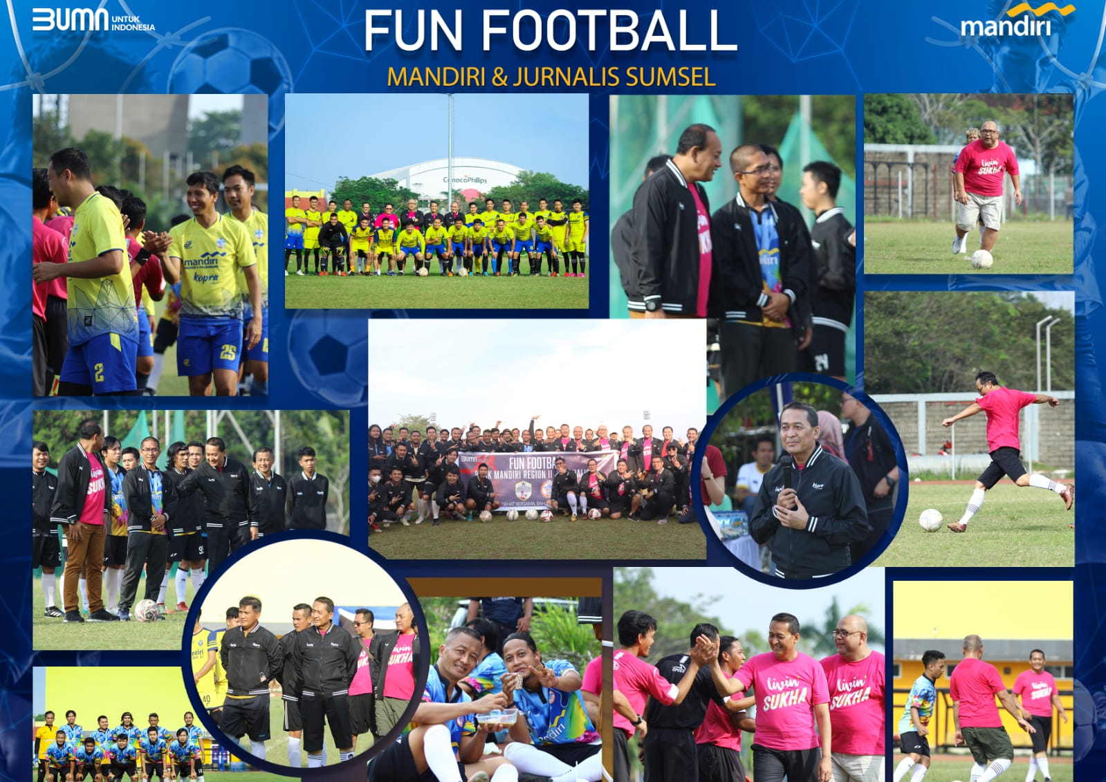 Pererat Silaturrahmi dan Kekompakan Bank Mandiri Gelar Fun Football Bersama Jurnalis FC