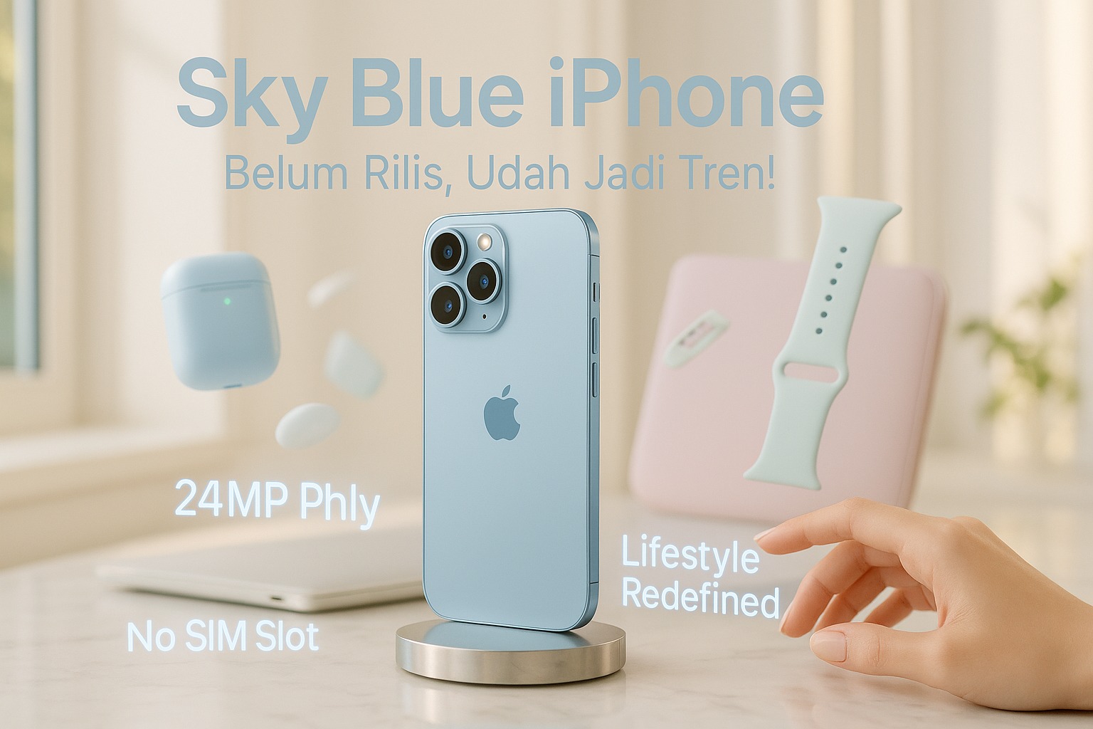 Bocoran iPhone 17 yang Belum Launcing, Warna Baru Sky Blue Sudah Viral Aja!