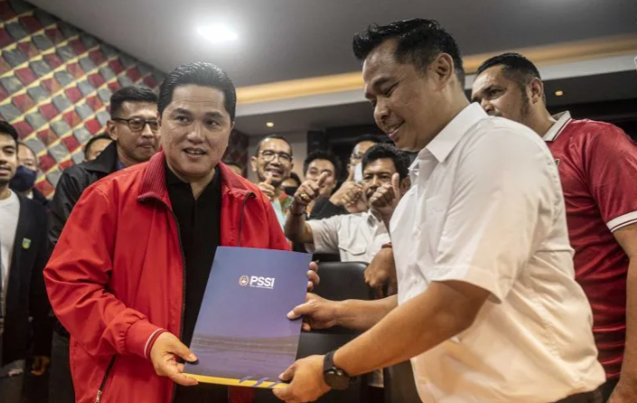 Selamat,  Erick Thohir Resmi Pimpin PSSI 4 Tahun Kedepan