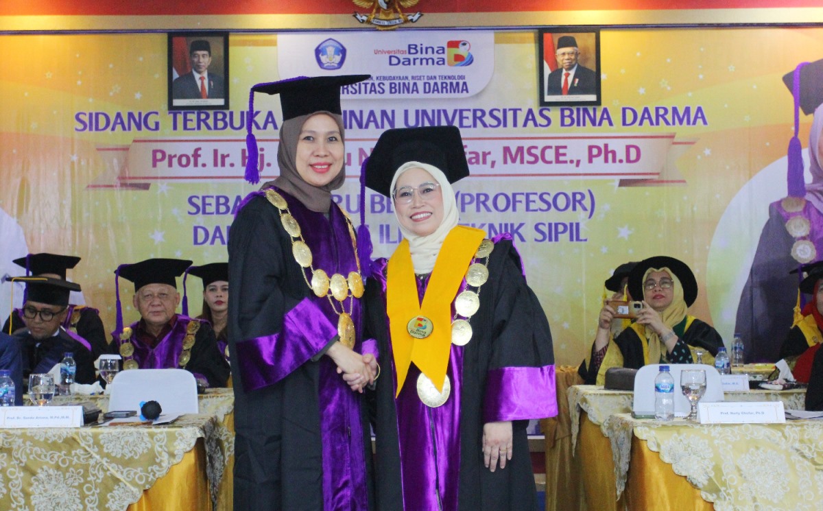 UBD Gelar Pengukuhan Guru Besar Prof Ir Nurly Gofar MSCE PhD