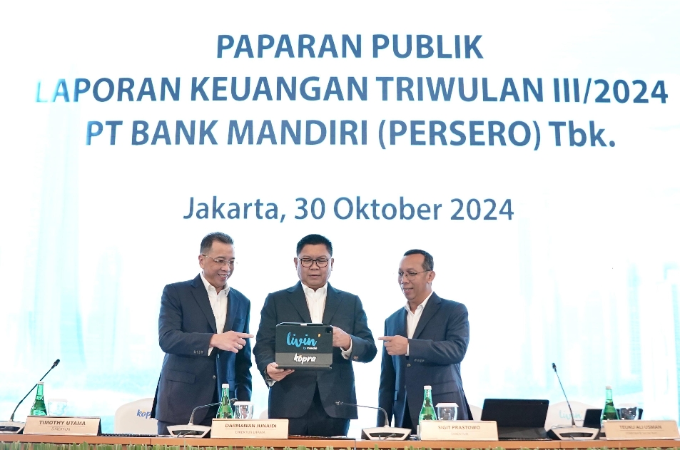 Bank Mandiri Bukukan Laba Bersih Rp 42 Triliun hingga Kuartal III 2024, Ditopang Kinerja DPK dan Kredit