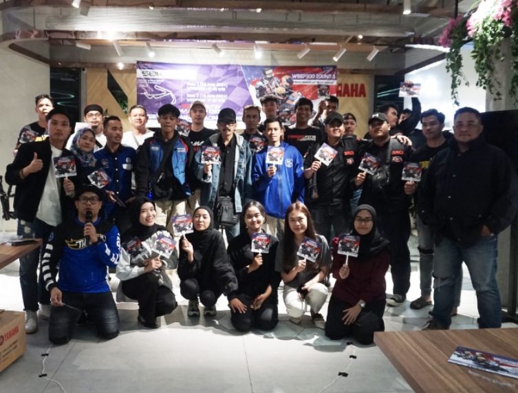 Yamaha Thamrin Brothers Palembang Nonton Bareng WSSP300 Round 3 di Ooma Cafe Bar 