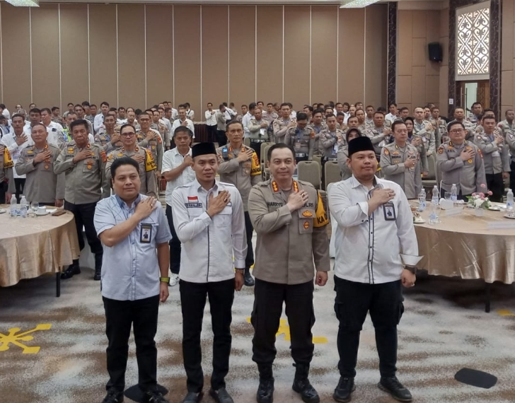 Hadiri Undangan Polrestabes Palembang, Bawaslu Palembang Paparkan Indeks Kerawanan Pemilihan Serentak 2024