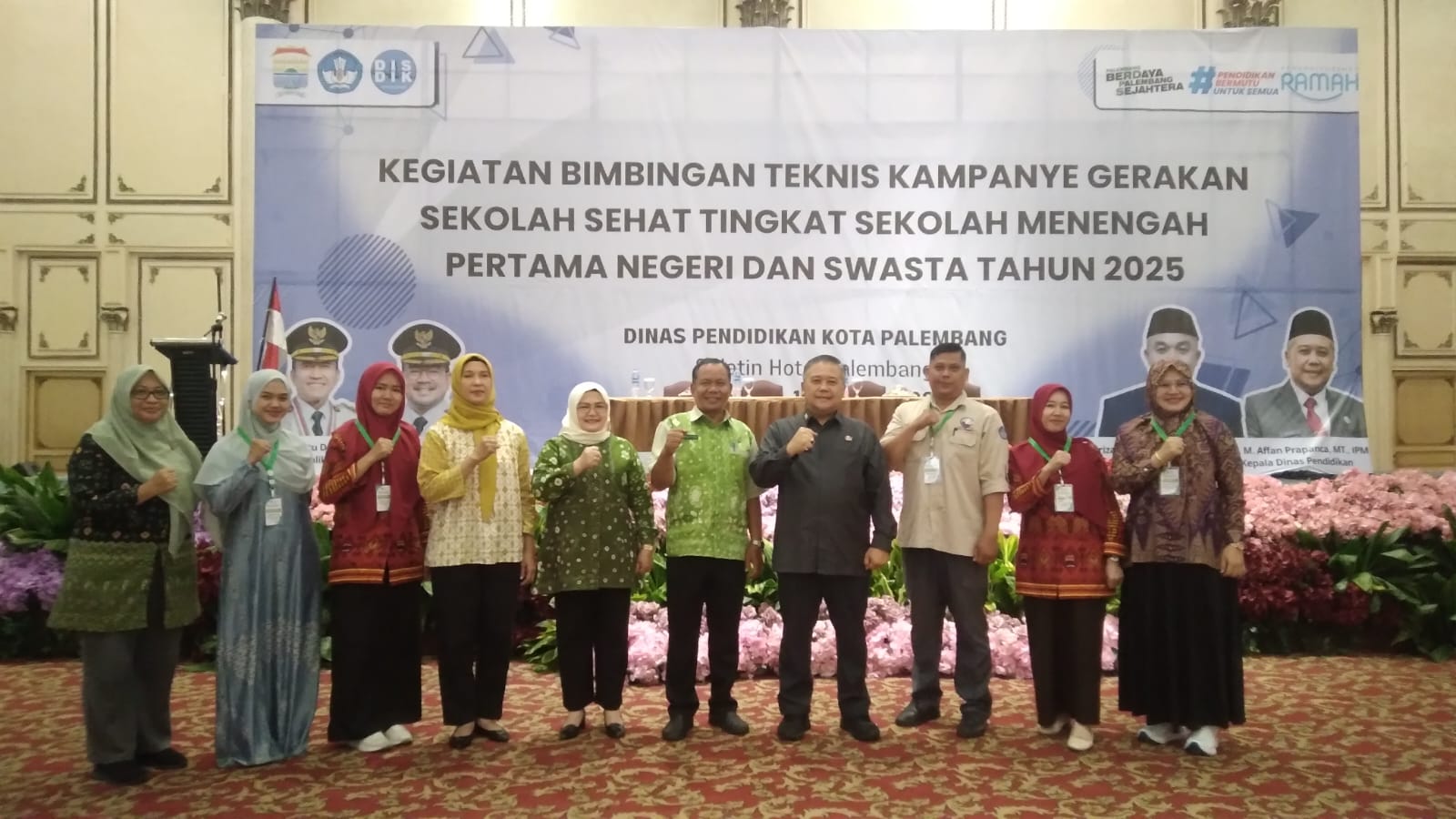 Affan Prapanca Buka Bimtek Kampanye Gerakan Sekolah Sehat Tingkat SMP Negeri dan Swasta Tahun 2025 