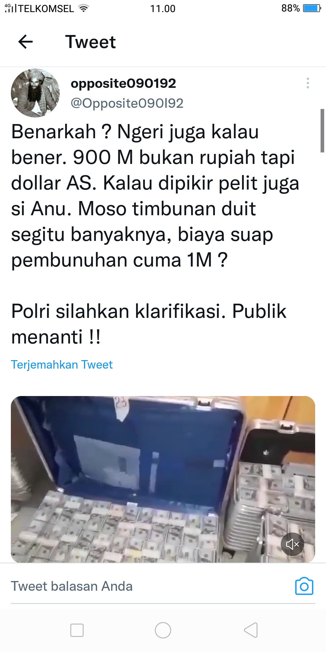 Beredar Video Tumpukan Dollar Di Koper Pasca Polri Klrafikasi Soal Uang