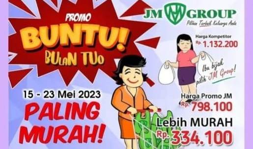 Belanja Sekarang, Ada Promo BUNTU Bulan Tuo dari JM Group, Cek Produknya