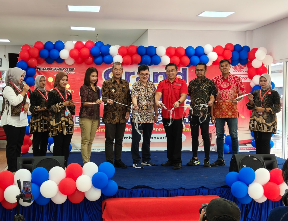 Diler Bintang Motor Palembang Launching Renovasi Kantor Baru, Kapasitas Tampung Servis Lebih Luas