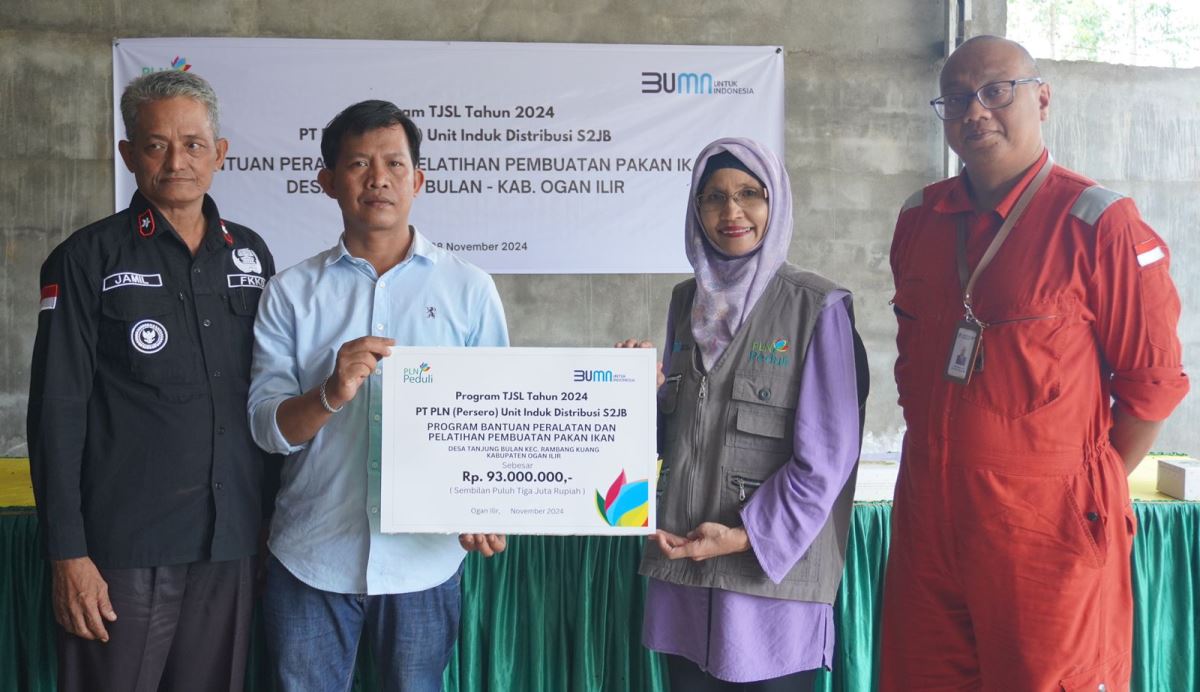 Program PLN Peduli Dorong Optimalisasi Peternakan dan Perikanan di Desa Tanjung Bulan