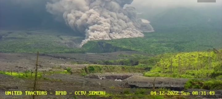 BREAKING NEWS: Terjadi Luncurkan Awan Panas Semeru Sejauh 1000 Meter Ke Tenggara