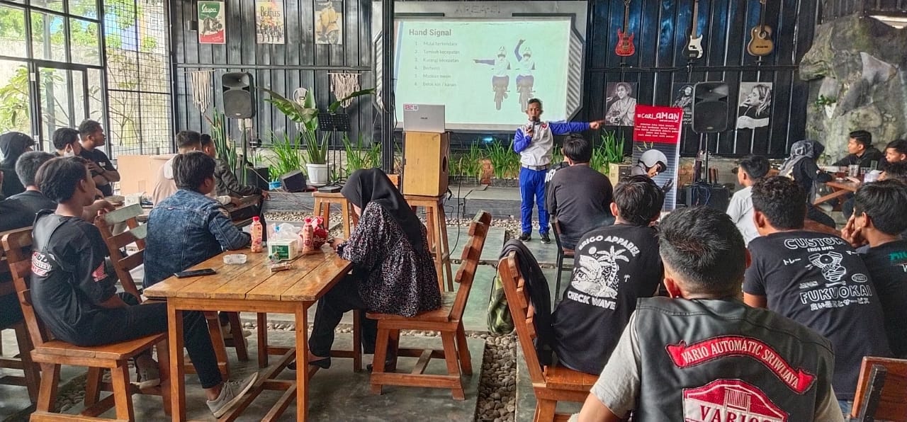 Astra Motor Sumsel Kampanyekan Bikers Honda Wajib Cari Aman di Jalan