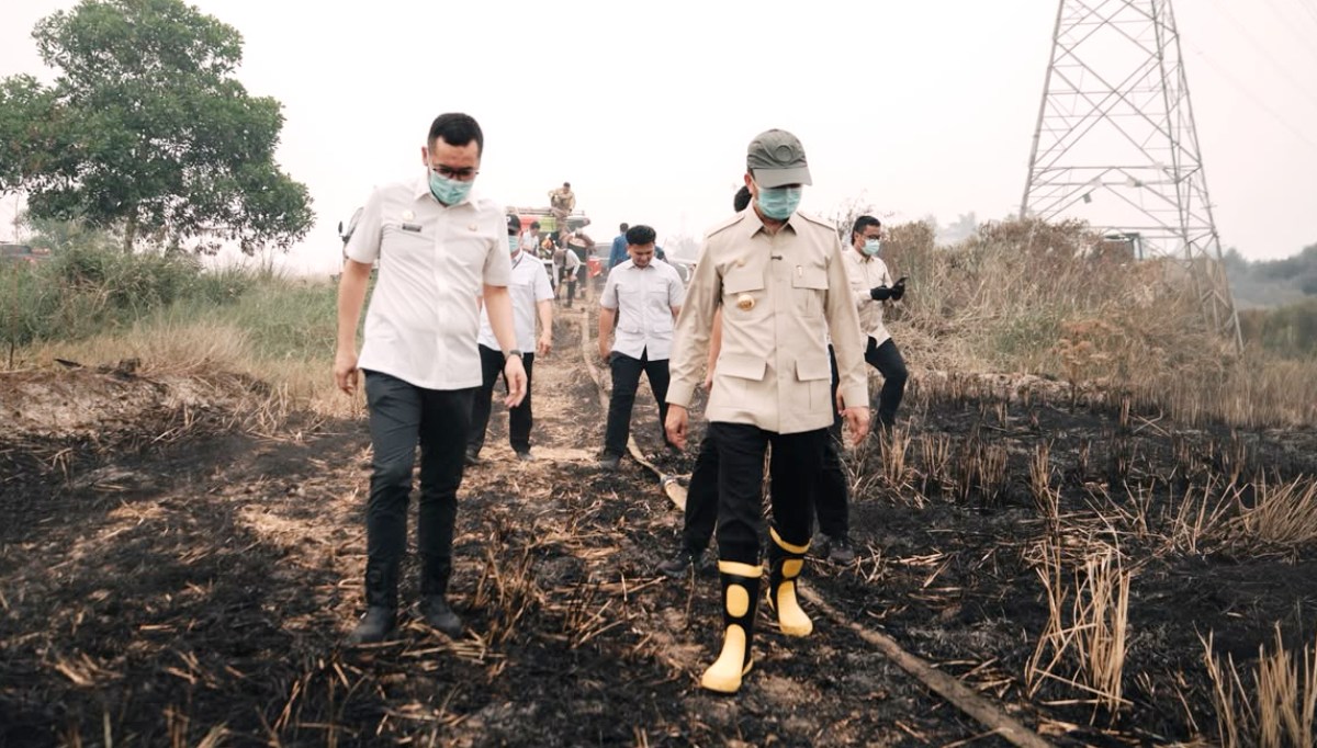 Faktanya di Lapangan, Palembang Dikepung Asap Kiriman, hanya 3 dari 66 Titik Karhutla di dalam Kota