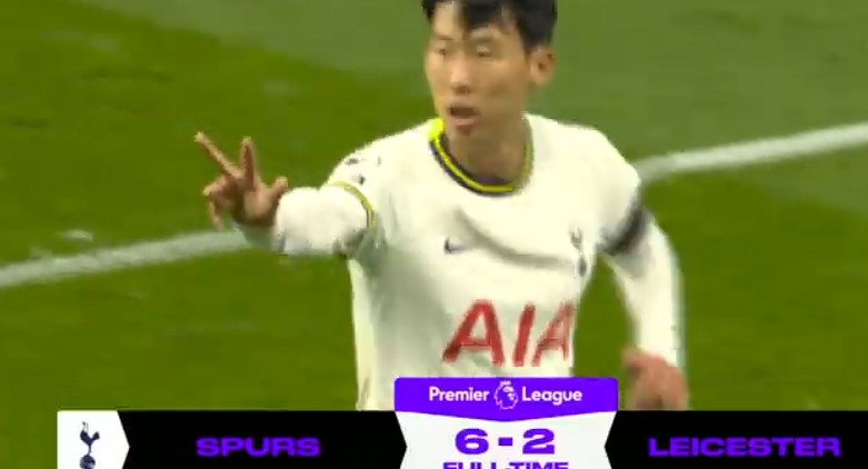 Tottenham Hotspur  vs Leicester City, Son Heung-Min Panen Tiga Gol