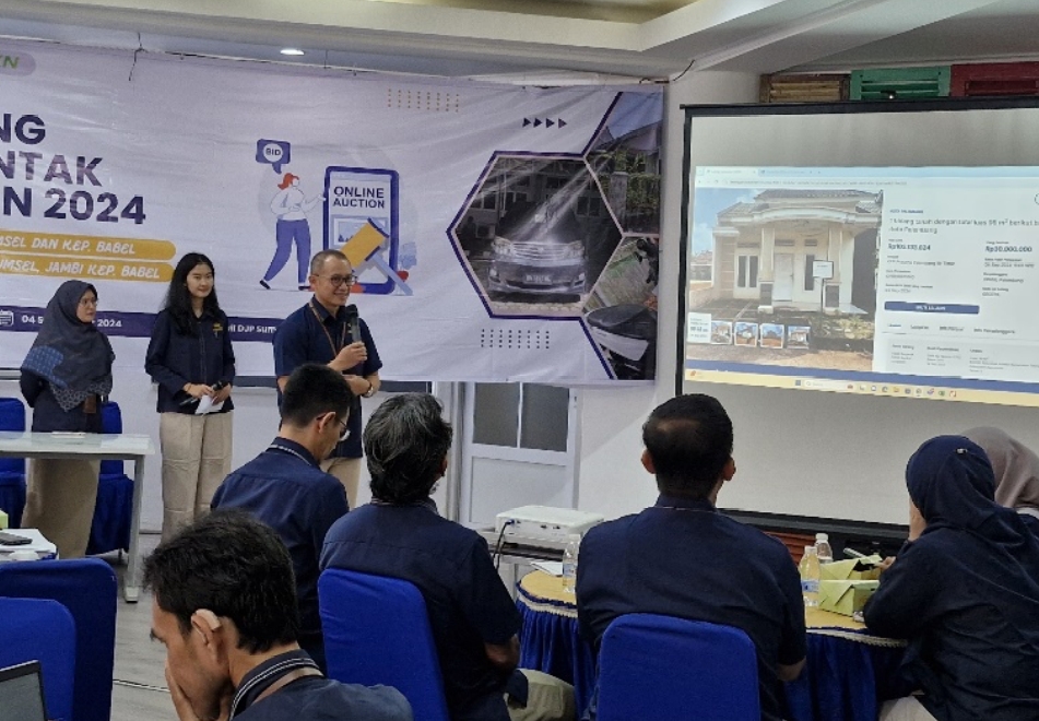 Lelang Serentak 19 Barang Sitaan, Kanwil DJP Sumsel dan Kep Babel: Penagihan Utang Pajak