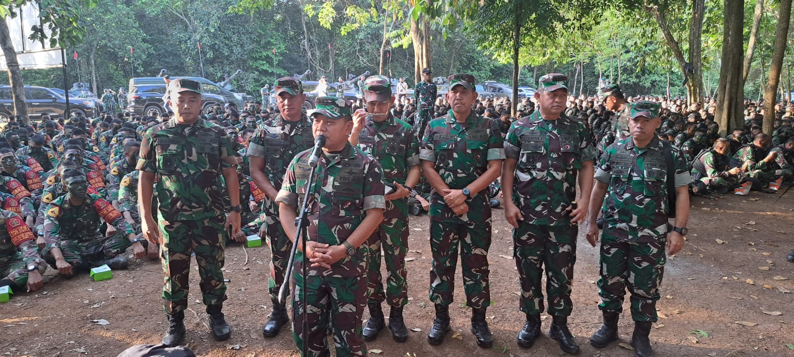 KSAD Dudung Pantau Lat Ancab Batalyon Tim Pertempuran