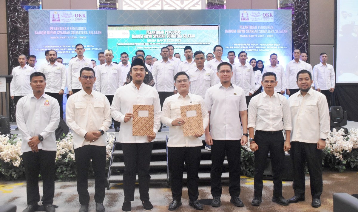 Mgs Abdul Hamid Resmi Dilantik jadi Ketua Banom HIPMI Syahriah Sumsel, Langsung Fokus Industri Halal