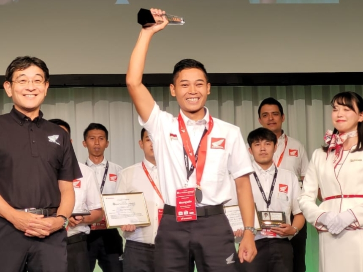 Masngudin, Teknisi Sepeda Motor Honda Indonesia Sabet Gelar Teknisi Terbaik di GTC 2023 