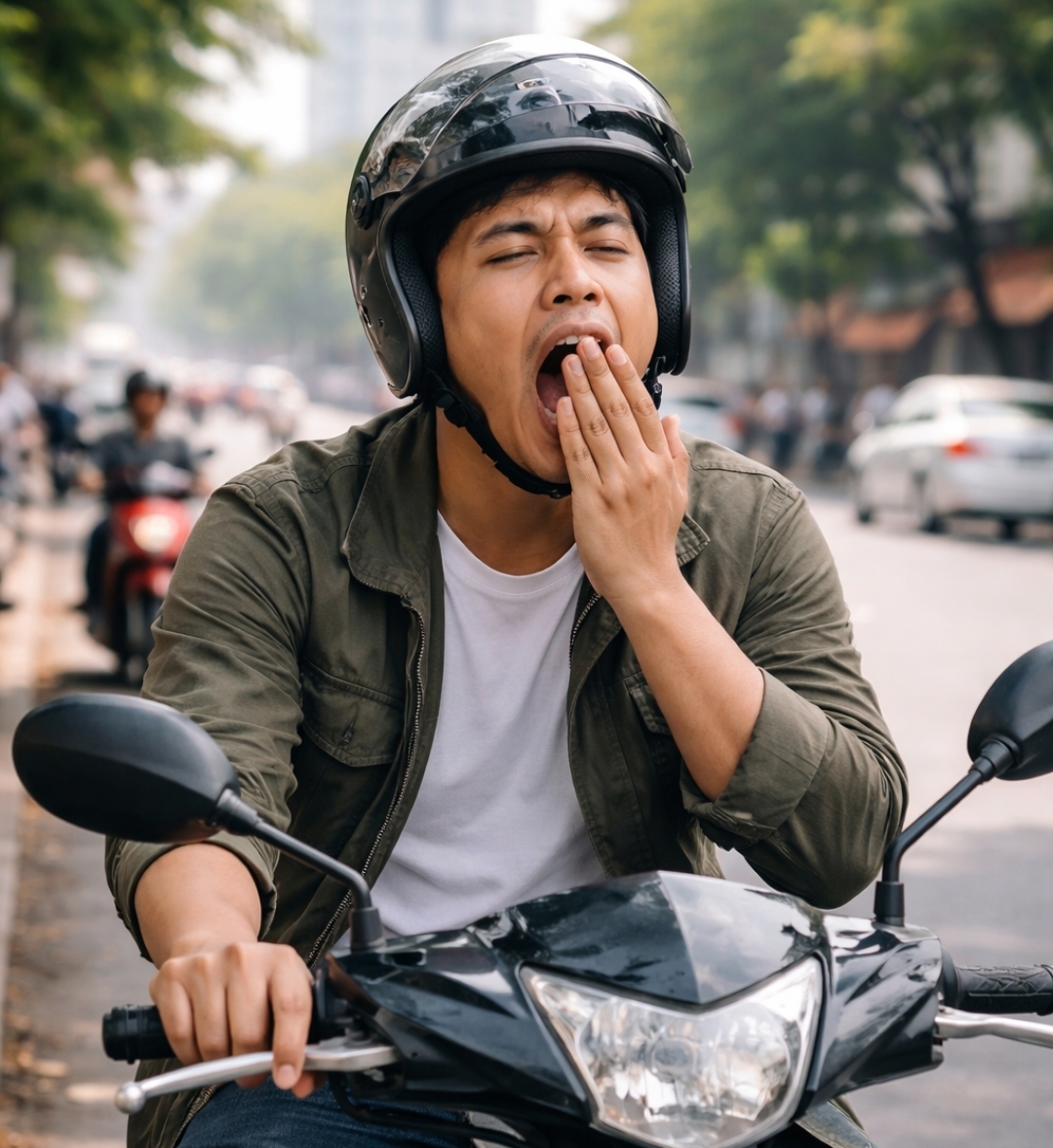 Simak Cara Hilangkan Kantuk, Saat Berkendara Motor Selama Bulan Puasa Ramadan