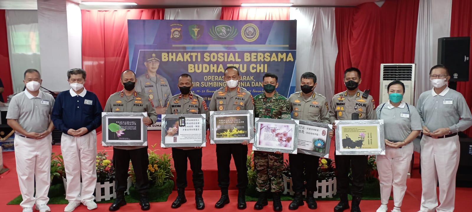 Yayasan Buddha Tzu Chi Palembang dan Polda Sumsel Gelar Baksos Kesehatan