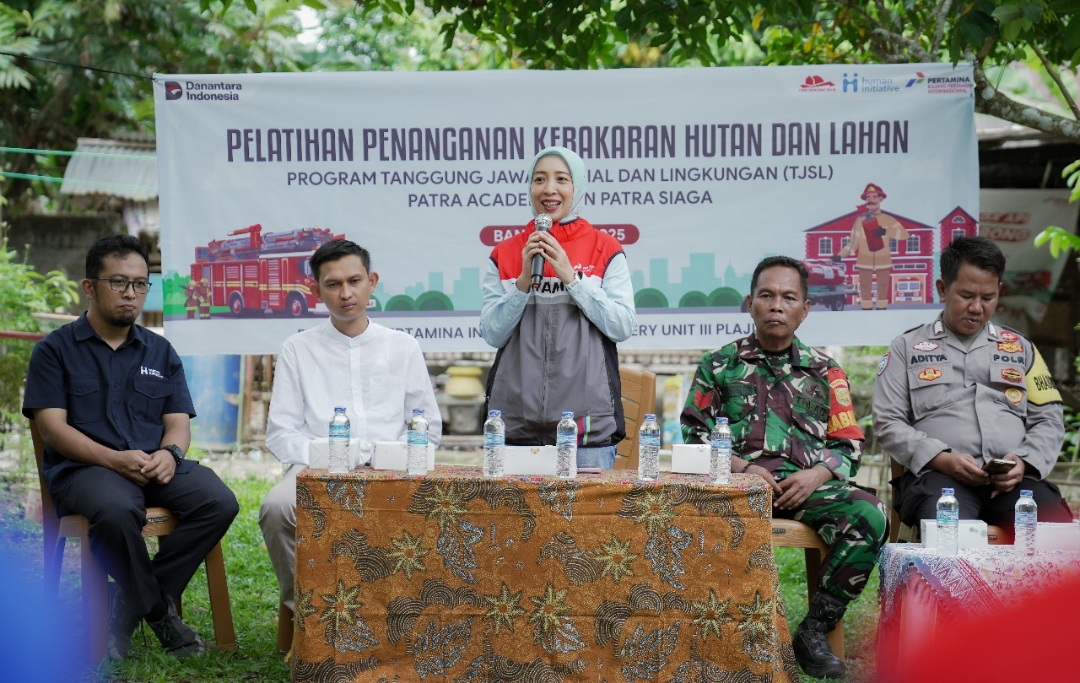 Tingkatkan Kapasitas Masyarakat Hadapi Karhutla, Kilang Pertamina Plaju Gelar Pelatihan Karhutla di Banyuasin