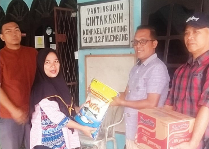 Karyawan Kanhub PTPN VII Sumsel Salurkan Bantuan ke Anak Yatim Panti Asuhan Cinta Kasih