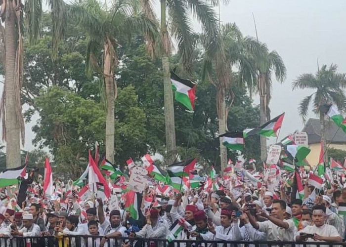 Ribuan Warga Palembang Gelar Aksi Damai, Kecam Agrasi Israel ke Gaza Palestina 
