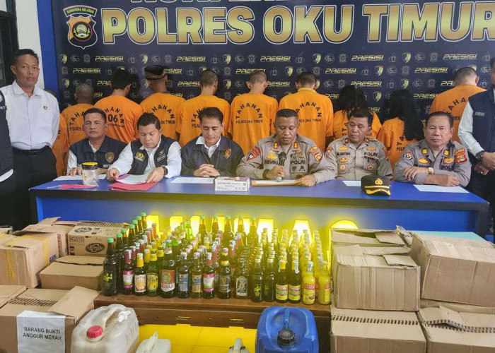 Mantap, Polres OKU Timur Panen 14 Tersangka