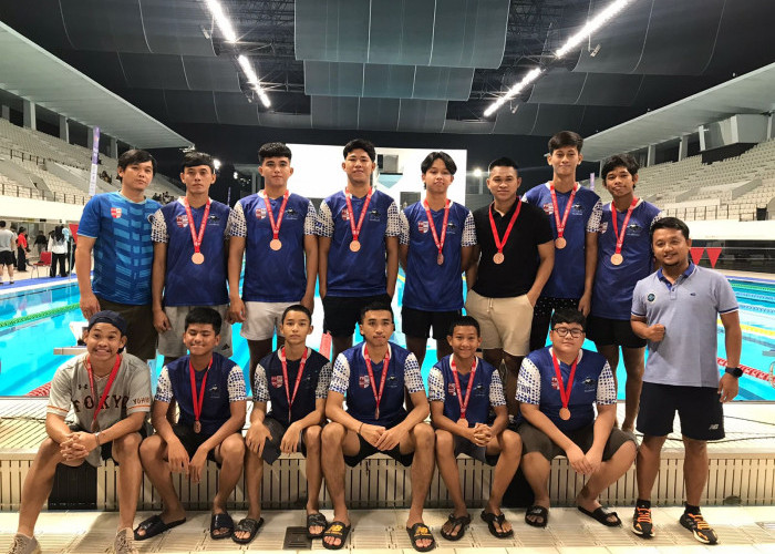Mahasiswa UBD Sabet Piala Perunggu di Cabor Polo Air, Kejuaraan 4th Indonesia Open Aquatic Championship 2022