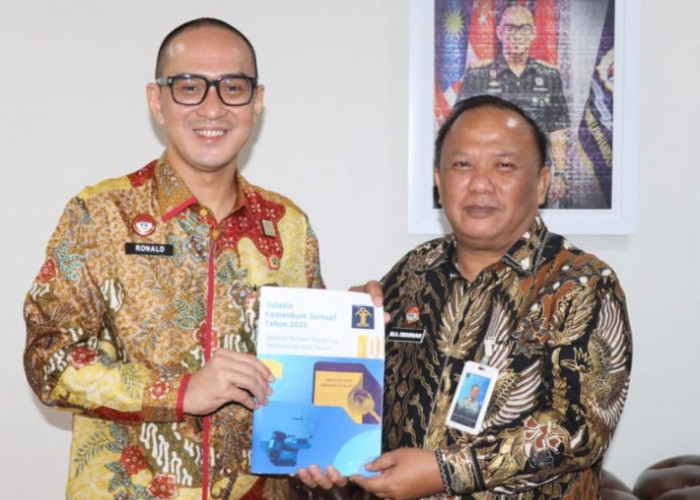 Akselerasi Komunikasi Publik, Kakanwil Kemenkum Sumsel Matangkan Strategi Bersama Biro Hukerma