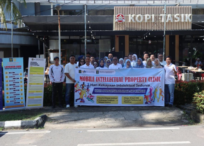 Semarak Hari Kekayaan Intelektual Sedunia, Kemenkum Sumsel Beri Edukasi di Car Free Day di Kambang Iwak 