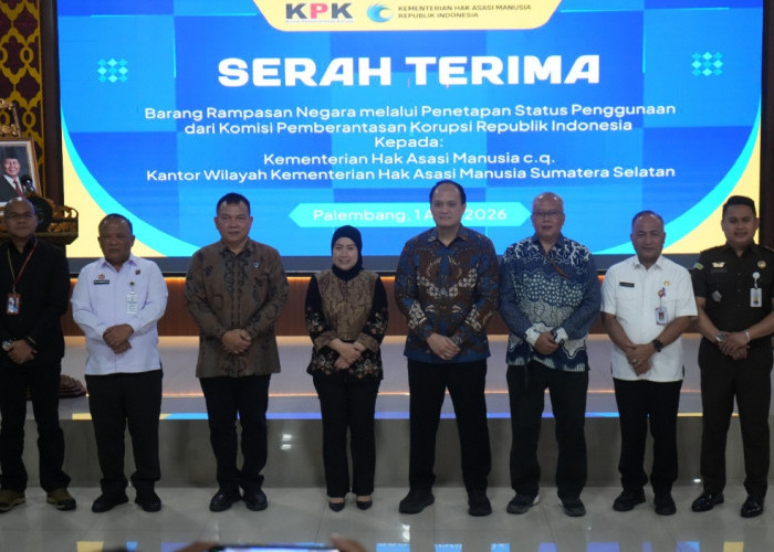 Kemenkum Sumsel Hadiri Serah Terima Barang Rampasan KPK, Kakanwil Tegaskan Optimalisasi Aset Negara