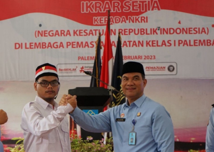 Profil Muhammad Al Farisi, Napiter Palembang Ikrar Setia NKRI dan Pesan Kemenkumham Sumsel 