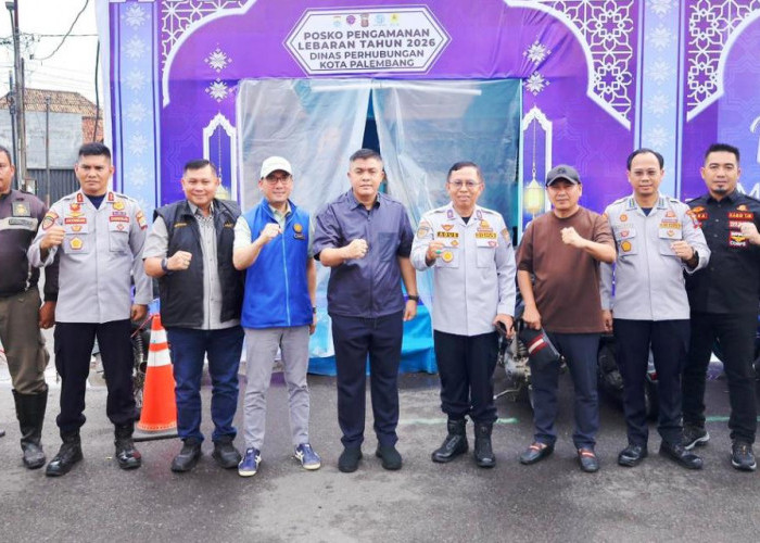 Sekda Aprizal Hasyim Tinjau Posko Lebaran, 500 Personel Disiagakan Amankan Pemudik di Palembang