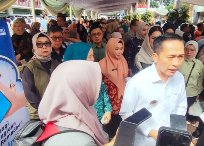 Bank Sumsel Babel Ikut Ramaikan Bazar Ramadhan Dharma Wanita Kota Palembang di Kantor Wali Kota