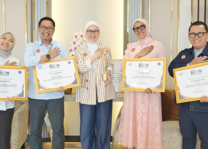 Pegadaian Raih Best of the Best BUMN Entrepreneurial Marketing Awards 2026. Wujud MengEMASkan Indonesia